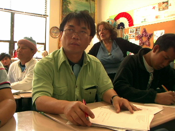 Refugees from Burma in an ESL class