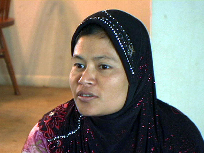 Woman from Burma at home
