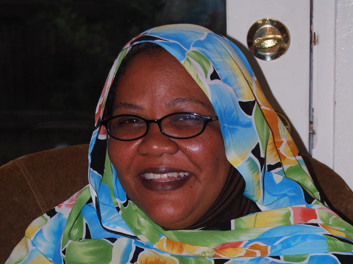 Darfuri woman smiling