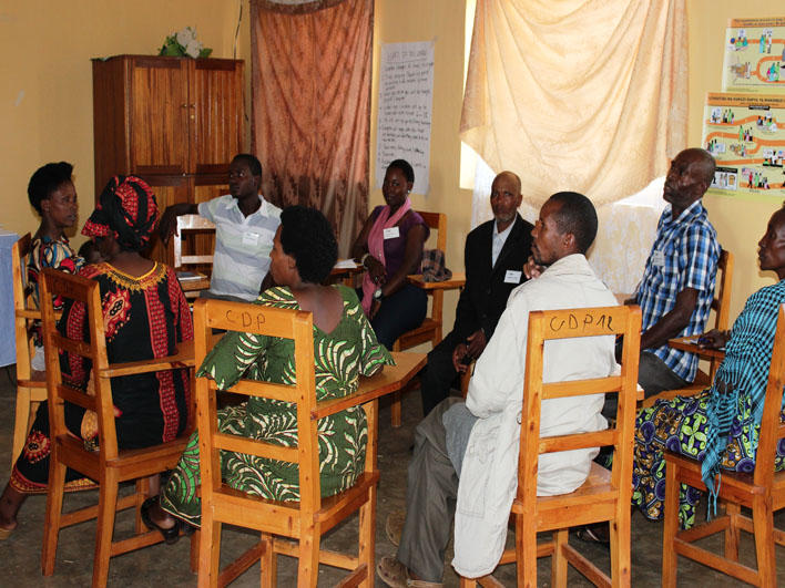 Congolese CO class in Rwanda: group work