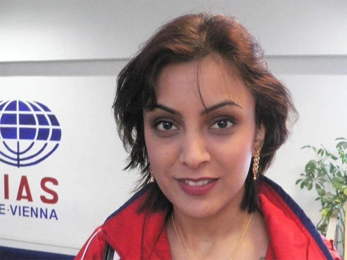 Iranian young woman in Vienna