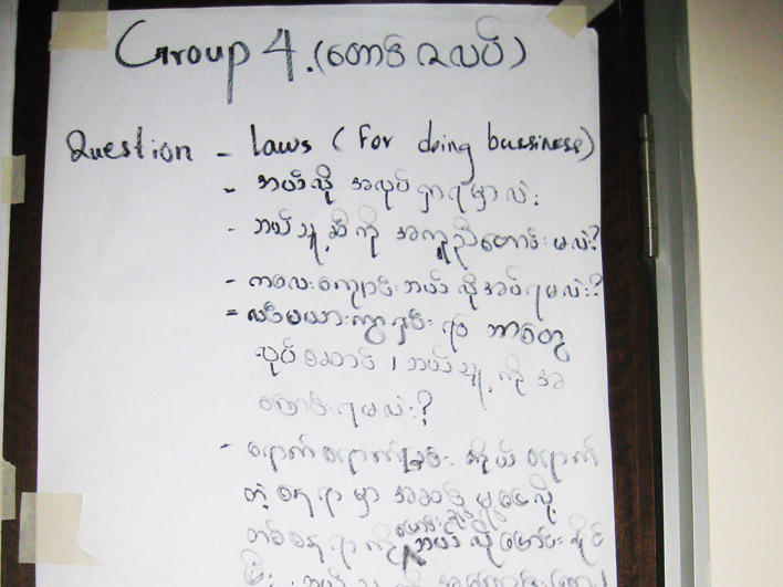 Group contributions on rights and responsibilities